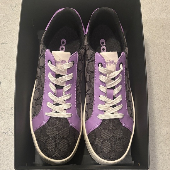 Coach Shoes - Coach Black and Purple Sneakers